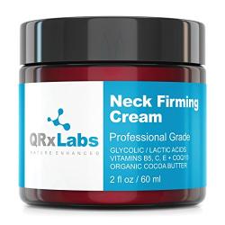 Neck Firming Cream – Tightening & Lifting Moisturizer for Loose, Wrinkled or Sagging Skin on Neck, Decollete & Chest – Best to Prevent Turkey/Crepe Neck – 2 fl oz