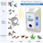Ultraschall-Schädlingsabwehrmittel Plug-In – Elektronische Insektenschutz-Abwehr – 2er-Pack – Amerikanische Mäuse, Ameisen, Mücken, Fliegenabwehr