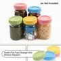 Lot de 16 Couvercles en Plastique Colorés Réguliers pour Bocal Mason avec Anneaux de Joint – Caps pour Conservation Alimentaire Bocal Mason Ball Jars Lot de 16 Couvercles en Plastique Colorés Réguliers pour Bocal Mason avec Anneaux de Joint – Caps pour Conservation Alimentaire Bocal Mason Ball Jars