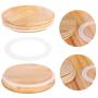 Fecihor Food Storage Canisters set of 3,18 oz / 25 oz / 52 oz, Glass Storage Container with Lid BPA Free Glass Storage Jars for Food Storage & Organization
