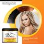 Keratin Hair Mask - Made in USA - Best Natural Biotin Keratin Collagen Treatment for Dry & Damaged Hair - Professional Collagen Hair Vitamin Complex for Hair Repair, Nourishment & Beauty - 8 oz