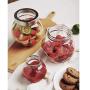 Kitchen Food Storage Jar Airtight Food Storage Storage Glass Bottle Cruet Kitchen Sealed Can, Fully Transparent