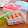 Dicht verschließbare Küchen-Aufbewahrungsgläser, kompakte Food-Storage-Box, Doppelwandige Eierbox, hitzebeständig, feuchtigkeitsabweisend, vielseitig einsetzbar, für Kühlschrank geeignet (Farbe: #1)