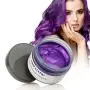 MOFAJANG Hair Coloring Wax, Disposable Instant Matte Hairstyle Mud Cream Hair Pomades for Men Women to Cosplay Nightclub Masquerade Transformation, Purple MOFAJANG Hair Coloring Wax, Disposable Instant Matte Hairstyle Mud Cream Hair Pomades for Men Women to Cosplay Nightclub Masquerade Transformation, Purple
