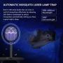 Bug Zapper Racket, 2 in 1 Electric Fly Swatter with Mount, Auto Mosquitoes Killer Lamp 3800V, PliPla Battery Powered Handheld Insert Zapper for Camping, Patio, Indoor and Outdoor