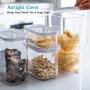 Food Storage Containers Plastic with Lids Airtight Bpa Free Large, Cereal Storage Containers Dispenser Cookie Jar for Kitchen Pantry Organization Canister Candy Bulk, 450mL/1L/1.5L/2L (Size : 1.5L)