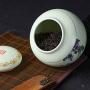 Keramik-Dose für Tee, Schwarz für Tee/Grüntee/Puerh/Tieguanyin, Aufbewahrungstank für Blüten-Tee, Trockenfrüchte, Teezeremonie-Accessoires, Tankgröße 250 g - 500 g (Farbe: L)