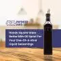 Infinity Jars 500 Ml (17 fl oz) Black Ultraviolet Square Glass Oil Bottle with Plastic Pour Spout 3-Pack Infinity Jars 500 Ml (17 fl oz) Black Ultraviolet Square Glass Oil Bottle with Plastic Pour Spout 3-Pack