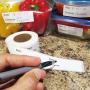 MEIYIN 125pcs/roll Home Kitchen Food Storage Labels Refrigerator Freezer Adhesive Sticker DIY