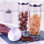 Glass Sealed Jars, Moisture-Proof Kitchen Food Containers, Storage Spices/Coffee Beans/Oatmeal/Pasta