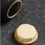 Honeycomb Grain Ceramic Tea Can Kitchen White Mini Seal Wooden Lid Seasoning Jar Nordic Red Simple Coffee Candy Storage Tank,3