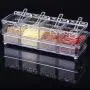 4PcsTransparent Seasoning Salt Jar Storage Box,Seasoning Storage Container for Spice Salt Sugar Cruet, Kitchen Condiment Storage Container(25.897.2cm/10.23.52.8Inch) 4PcsTransparent Seasoning Salt Jar Storage Box,Seasoning Storage Container for Spice Salt Sugar Cruet, Kitchen Condiment Storage Container(25.897.2cm/10.23.52.8Inch)