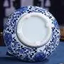 Ceramic Vase LJIANW Peony Porcelain Tea Tin/Tea Storage/Tea Caddy/Tea Canister/Helmet-Shaped Temple Display Jar, 4 Sizes (Color : Blue, Size : 20x19.5cm) Ceramic Vase LJIANW Peony Porcelain Tea Tin/Tea Storage/Tea Caddy/Tea Canister/Helmet-Shaped Temple Display Jar, 4 Sizes (Color : Blue, Size : 20x19.5cm)