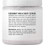Majestic Pure Coconut Milk Body Scrub, Anti Cellulite & Exfoliator, Natural Skin Care Formula Helps with Stretch Marks, Eczema, Acne and Varicose Veins, 12 Oz