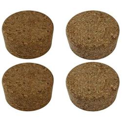 Cork Lids/Stoppers for Mason, Ball, Canning Jars (2 Regular Mouth + 2 Wide Mouth)