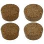 Cork Lids/Stoppers for Mason, Ball, Canning Jars (2 Regular Mouth + 2 Wide Mouth)