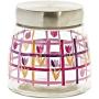 Sahara Storage Jar, Candy Jar with Aluminium Lid, Collection &quotNadia" , modern and unique style (ART GLASS powered by CRISTALICA)