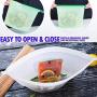 Silicone Bags Reusable Silicone Food Bag Reusable Sandwich Bags Reusable Ziplock Bags Storage Silicon Freezer Containers