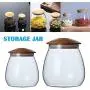 Bouteilles en verre Tiakino pour stockage alimentaire, 800ml/400ml, bocaux de conservation avec couvercles, contenants en verre étanches pour sucre, bonbons, biscuits, riz, épices. Bouteilles en verre Tiakino pour stockage alimentaire, 800ml/400ml, bocaux de conservation avec couvercles, contenants en verre étanches pour sucre, bonbons, biscuits, riz, épices.