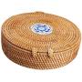 Chinese Style Handmade Tea Storage Box Rattan Basket Dessert Container Case