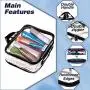 Sac de Rangement Transparent - Cubes de Compression pour Voyage - Grand Sac de Toilette pour Voyage - Grand Organisateur Transparent de Maquillage pour Femmes - Sac à Langer en PVC Transparent avec Fermeture Éclair - Étui en Vinyle Étanche Sac de Rangement Transparent - Cubes de Compression pour Voyage - Grand Sac de Toilette pour Voyage - Grand Organisateur Transparent de Maquillage pour Femmes - Sac à Langer en PVC Transparent avec Fermeture Éclair - Étui en Vinyle Étanche