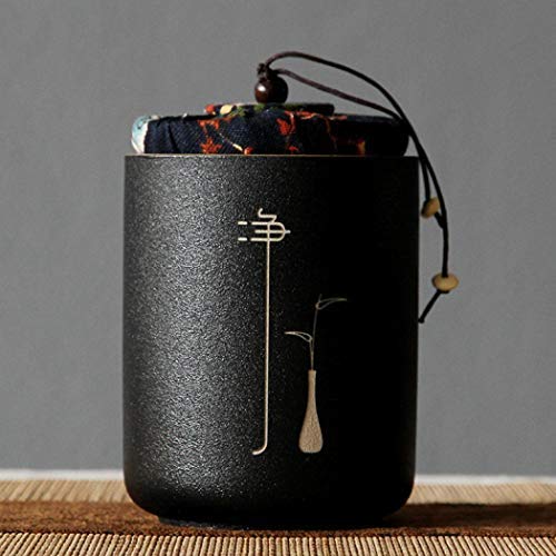 Chinesische Vintage Lockere Tee Dose Keramik Handgefertigt Luftdichter Tee-Aufbewahrungsbehälter Dose (3)