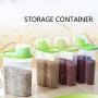 XISAOK Dried Food Cereal Flour Pasta Food Storage Dispenser Rice Container Sealed Box Capacity:2.5L