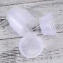 SUPVOX 15 Pcs Floam Beads Containers Leakproof Clear Plastic Storage Box with 3pcs Mixing Spoons for Beads Foam Ball DIY Making Supplies 50ml (Random Color)