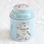 Vintage Blumen Zylinder Mini Tin Box, Samtütel, Tee-Behälter, Lebensmittelbehälter für Tee, Kaffee, Kräuter, Süßigkeiten, Zucker, Gewürze, Kerzen – MT-01