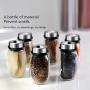 Rotating Cruet Condiment Seasoning Jars Set for Spices Pepper Sprays Bottles Salt Shakers Holder Kitchen Storage Rack Organizer,120ML