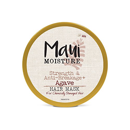 Maui Moisture Strength & Anti-Breakage + Agave Nectar Hair Mask, 12 Ounce, Rich and Creamy Silicone Free Hair Mask Gentle Enough For Fragile, Damaged Hair, Helps Detangle and Resist Breakage