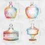 Food Storage Containers Creative Glass Candy Jar Home European Style Covered Storage Box Leak Proof Airtight (Color : B) Food Storage Containers Creative Glass Candy Jar Home European Style Covered Storage Box Leak Proof Airtight (Color : B)