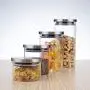 Borosilicate Glass Jars With Stainless Steel Lid Home Storage Bottles Container Kitchen Spice Sealed Bulk Candy Jar,350Mlb167 Borosilicate Glass Jars With Stainless Steel Lid Home Storage Bottles Container Kitchen Spice Sealed Bulk Candy Jar,350Mlb167