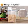 YTF-Multi-grain sealed cans, plastic with lid storage tank, rice bucket with portable 2 piece set