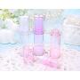 5ML Airless Pump Bottle-Empty Refillable Airless Vacuum Pump Cream Lotion Bottle Travel Bottles Toiletries Liquid Container for Cosmetic Make-up Pack of 6Pcs(Purple)