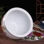 Ceramic Rice Bucket Grain Containers Ceramic Rice Cans  Flour Container Kitchen Storage Jar (Color : White, Size : 30x30x27cm)
