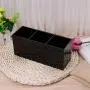 Milue Black Acrylic Makeup Brush Holder Cosmetic Organizer Case Jewelry Storage Box Milue Black Acrylic Makeup Brush Holder Cosmetic Organizer Case Jewelry Storage Box