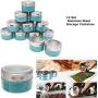 DUDDP Storage Spice lar set Spice jar rack Seasoning Container 12Pcs Magnetic Clear Lid Spice Jar Set Spice Tins Spice Storage Container Pepper Seasoning Sprays Tools Stainless Steel