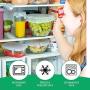Silicone Stretch Lids, Silicone Food Covers 6 Pack, BPA Free, Kitchen Silicone Bowl Food Cover Silicone lids Fit Various Shape of Containers, Dishes, Bowls,Jars, Safe in Dishwasher/Microwave/Freezer