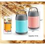 DayCount Stainless Steel Food Jar 15 Oz Vacuum Insulated Lunch Thermos Containers for Kids/Adults, Travel, School, Camping. BPA-Free FDA Approved Leak Proof (Green)