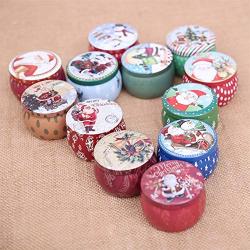 Christmas Candy Jar Mini Christmas Santa Claus Snowman Tin Box Sealed Candy Jar Box for Christmas Gift Decorations Box Kids Gift Random Style (4PC)