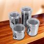 Kitchen Canisters - Stainless Steel Home Canisters Coffee Sugar Tea Jars Storage Bottles Sealed Jar Container Box - Dark Kitchen Cream Turquoise French Oggi Gray Woman Flour Pink Tight G