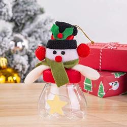 VIASA Santa Snowman Deer Candy Jar Sugar Cute Christmas Candy Storage Bag Decor for Home Gift Biscuits Food Storage Jar