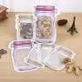 Zip Food Storage Bags, Reusable Food Storage Snack Sandwich Bags, Mason Jar Shape, Leakproof Food Saver Bags for Travel Camping - 7 pcs Zip Food Storage Bags, Reusable Food Storage Snack Sandwich Bags, Mason Jar Shape, Leakproof Food Saver Bags for Travel Camping - 7 pcs