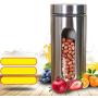 Kitchen supplies glass sealed storage tank stainless steel with lid tea cans seasoning jar food storage bottle,A