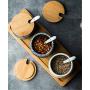 Mini Spice Jars Japanese seasoning jar ceramic set home kitchen