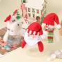 NUOBESTY 3pcs Christmas Candy Jars Christms Favor Boxes with Santa Claus Snowman Reindeer Dolls Christmas Food Storage Containers