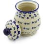 Polish Pottery 8-inch Jar with Lid (Boo Boo Kitty Paws Theme) + Certificate of Authenticity