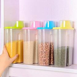 Jars Boxes - 1pc 1.9l 2.5l Dispenser Storage Box Holder Lid Foods Rice Pasta Container Organization Color - Jars Boxes Bottles Jars Boxes Cereal Machine Rice Container Food Storage Larg