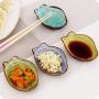 JUSTDOLIFE Sauce Dish Mini Dish Assorted Cute Ceramic Japanese Style Dinnerware Tabletop Serving Trays for Parties